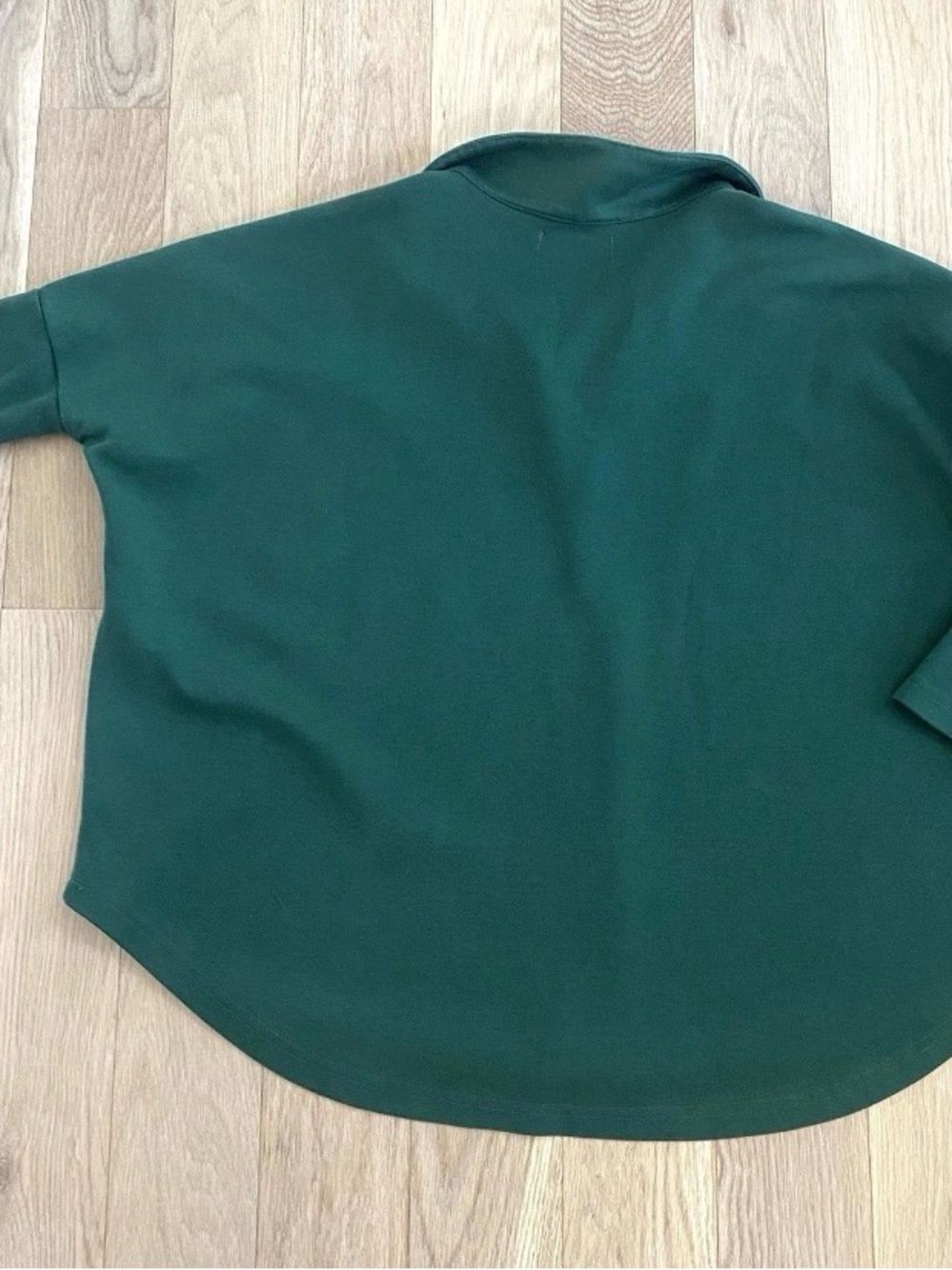 Pomander Place & Tuckernuck Easy Polo Swing Sweatshirt | Jaguar Green | XS - S - Picture 9 of 12